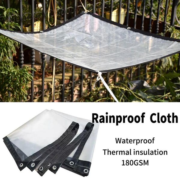 

shade pe film transparent rainproof cloth garden bonsai plant tarpaulin balcony outdoor dog house keep warm waterproof cover
