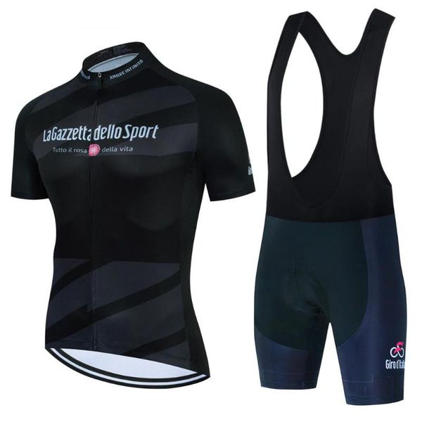 

racing sets 2021 hombre summer breathable anti-uv shirt road bike bib shorts mtb men bicycle clothes cycling equipment, Black;blue