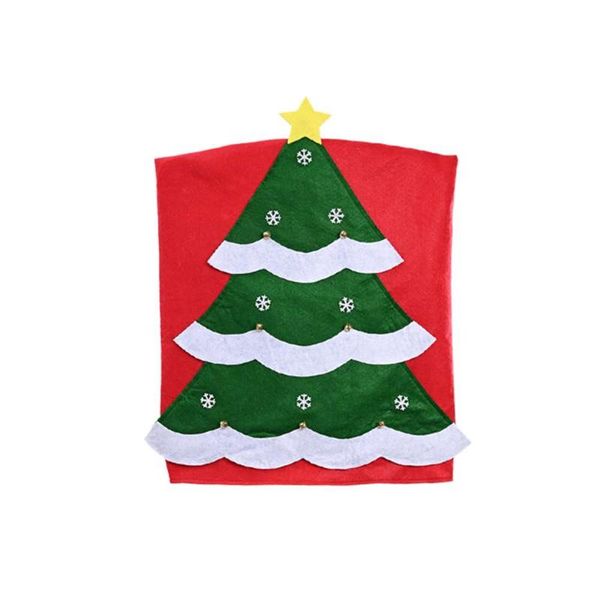 

chair covers cover snowman christmas decoration non-woven cute dinning back for year party decor