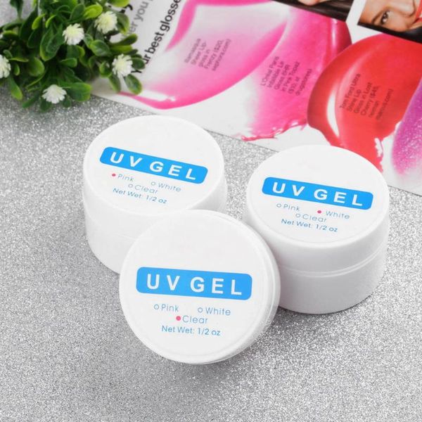 

nail gel 3 pcs uv builder different colors manicure professional art tips salon tools, Red;pink