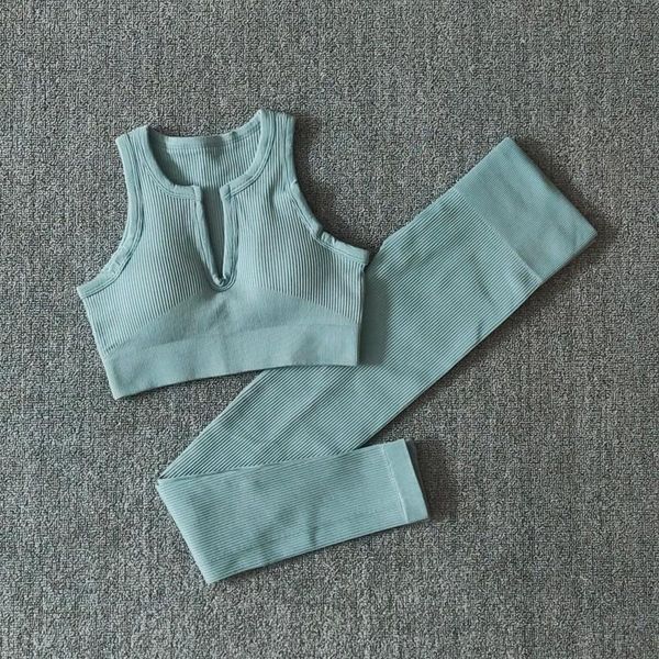 

yoga outfit pattern women sports set seamless fitness suit gym leggings bra workout sportswear 2pcs active wear clothing