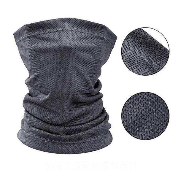 

scarves cycling outdoor solid color scarf men women sun protection bandana neck gaiters riding camping activities multi function f, Blue;gray
