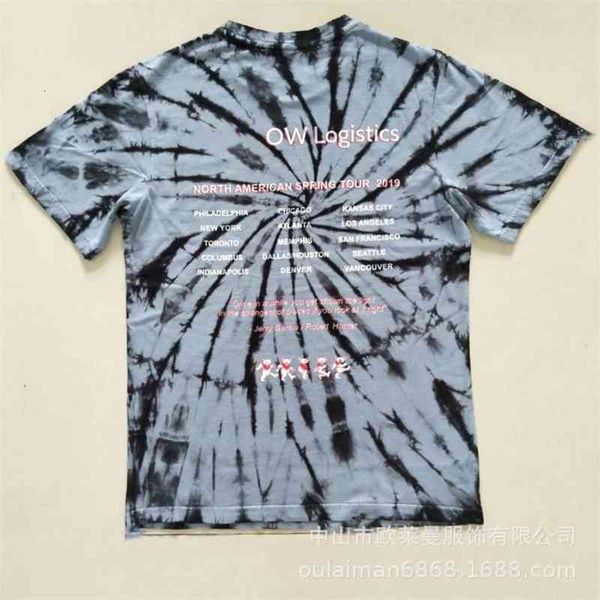 

t-shirts cotton round neck casual fashion men's short sleeve tie dyed t-shirt 3dpu, White;black