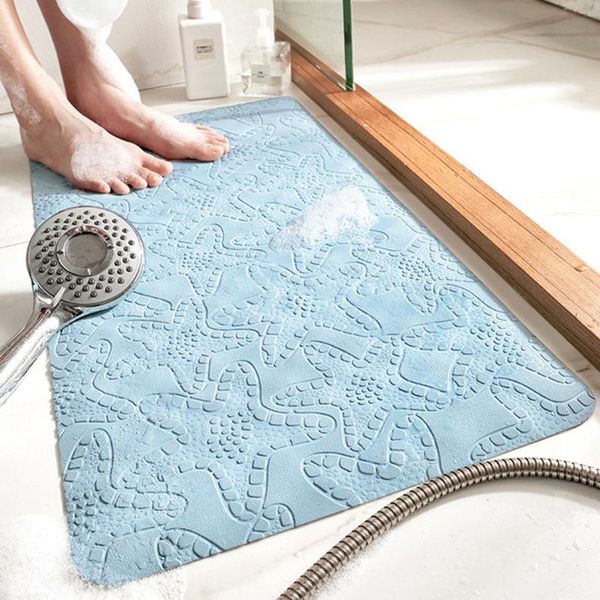 

bath mats pvc non slip mat nordic toilet thick long shower quick dry modern pattern dywanik lazienkowy home items de50fhd