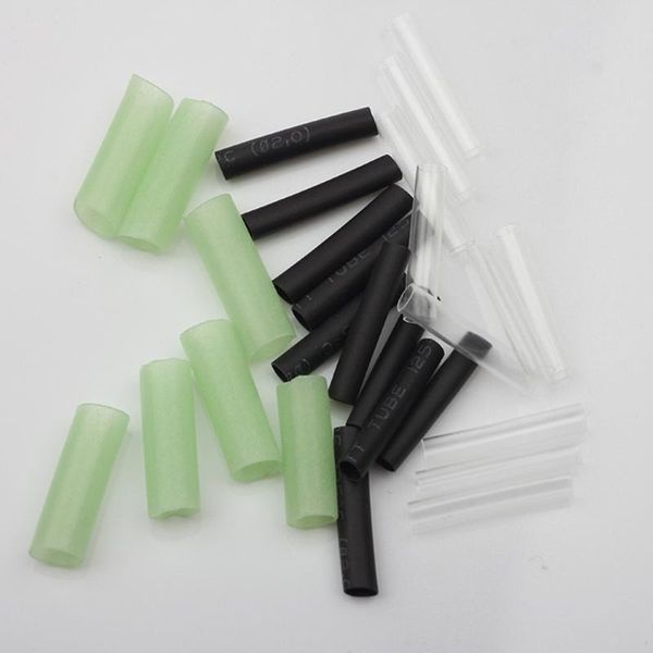 

tubing heating shrink 50/100pcs black/transparent/luminous carp fishing hooks