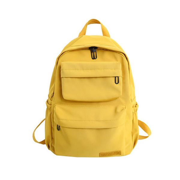 

backpack 2021 women fashion shoulder bag solid color school for teenage girl children backpacks travel