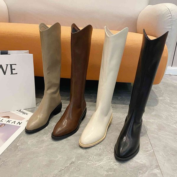 

knight long tube autumn versatile pointed fashion boots show thin inner single women's sho thick heels 5150-33, Black