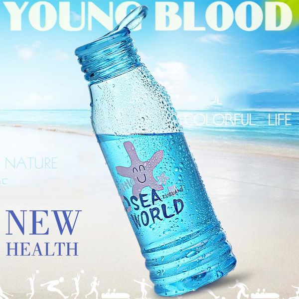 

water bottles 300ml sport bottle children student leak-proof and fall-resistant eco-friendly with hiking camping plastic drinking
