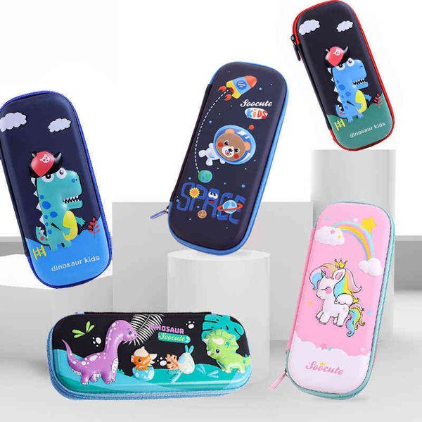 

pencil cases net red children cartoon creative three-layer multifunctional stationery box for female primary school students pencil bag for