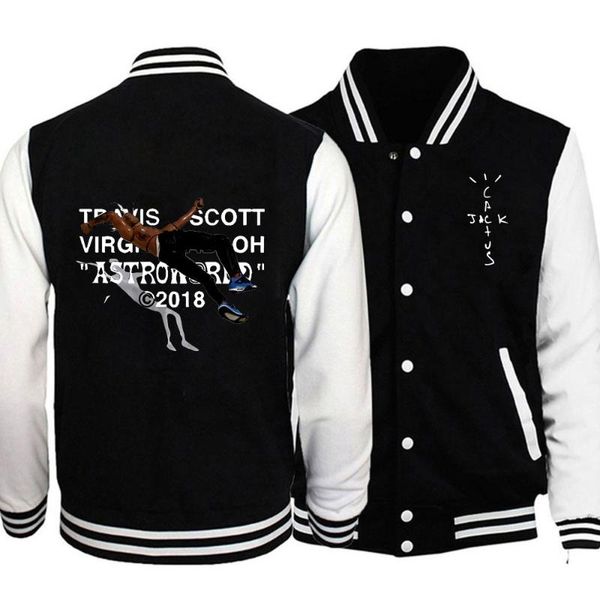 

men's jackets travis scotts astroworld cactus jack mens harajuku streetwear bomber jacket men baseball coats sweatshirt women, Black;brown