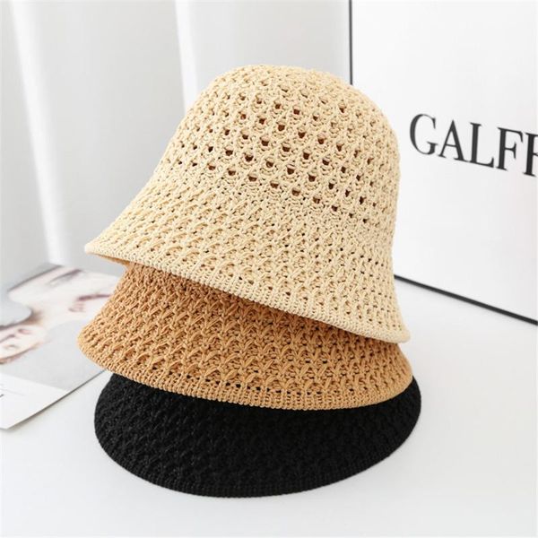 

wide brim hats women summer sun beach panama straw hat folded outdoor caps leisure holiday raffia cap visors a45689, Blue;gray