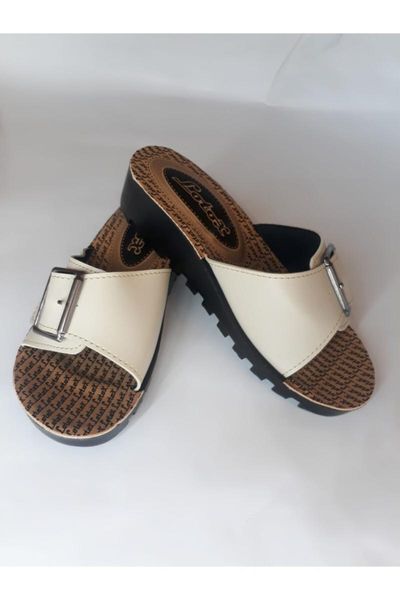 

women's white home slippers, Black