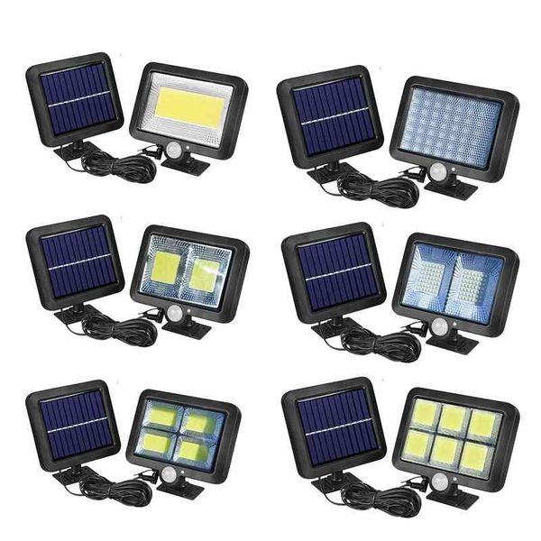 

solar energy 100led split cob induction wall corridor courtyard hanging street lamp