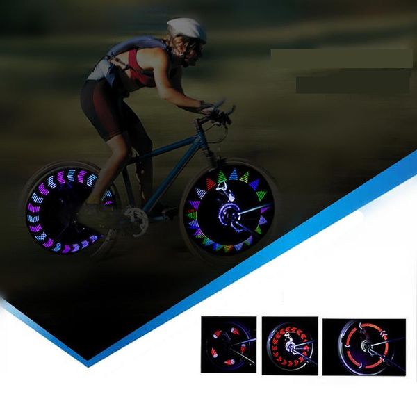 

bike lights light 14 led cycling mountain bicycle wheel signal tire spoke 30 changes lamp accessories