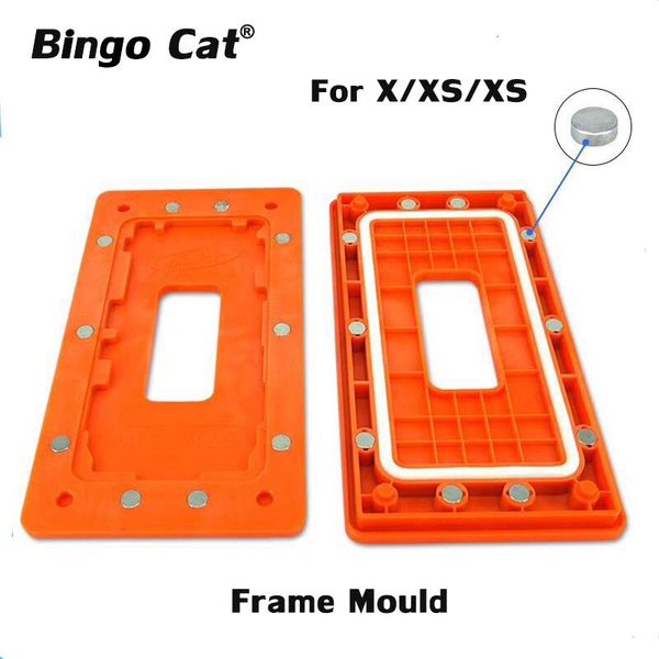 

for 11 pro max x xs frame dedicated mold mould glass cold glue holding touch screen repair cell phone repairing tools