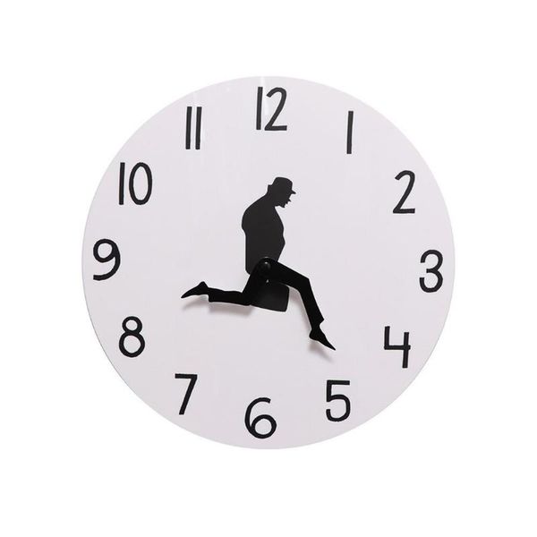 

wall clocks clock silent black stickers acrylic hanging watch diy modern design living room decoration