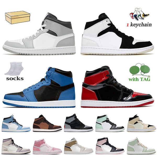 

basketball shoes jumpman 1 1s women mens trainers light smoke grey diamond shorts dark marina blue patent bred atmosphere armory navy shadow