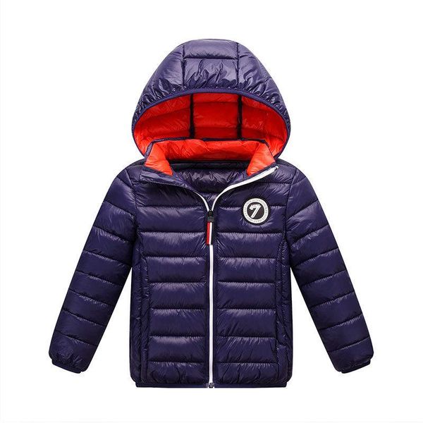 

jackets kids down coats for boys autumn winter hooded children girls candy color warm 3-10 years outerwear clothes, Blue;gray