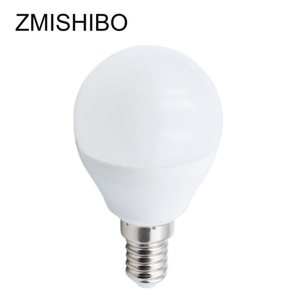 

bulbs zmishibo high brightness led bulb g45 p45 e14 110-240v 5w white pc body milk cover aluminum cooling 450lm no flicker indoor lamp