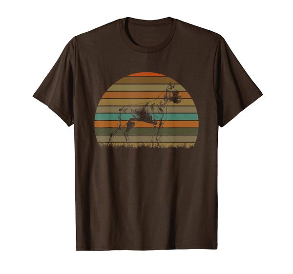 

Vintage retro sunset Boxer Best Dog Owner Ever funny gift T-Shirt, Mainly pictures