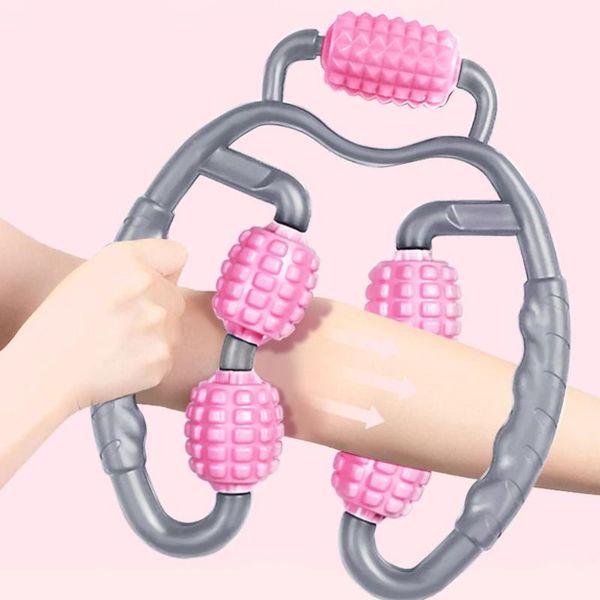 

wheel foam tree ring massager relaxer massage muscle relaxing hand skinny leg arm neck waist fitness equipment yoga balls