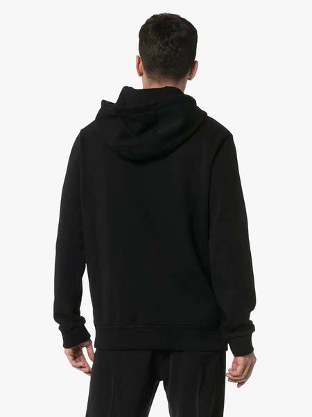 

luxury brand hoodie plus size 100% cotton man hoodies autumn winter sweatshirts out wear fashion mens warm funny pullove, Black