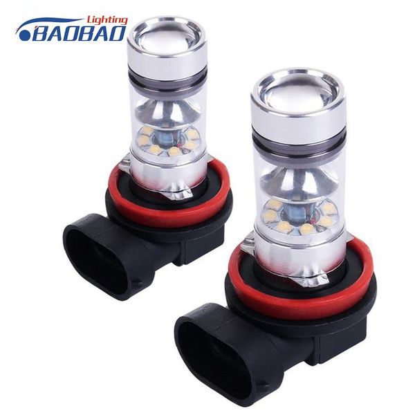 

car headlights dc 9-30v 100w h8 led fog light lamp