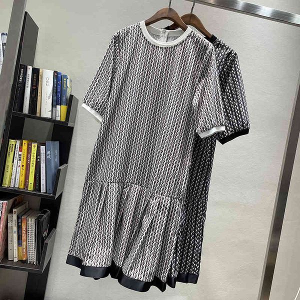 

2020 summer european vintage women printed dresses short sleeve lady floral print dress female retro loose print dress x0521, Black;gray