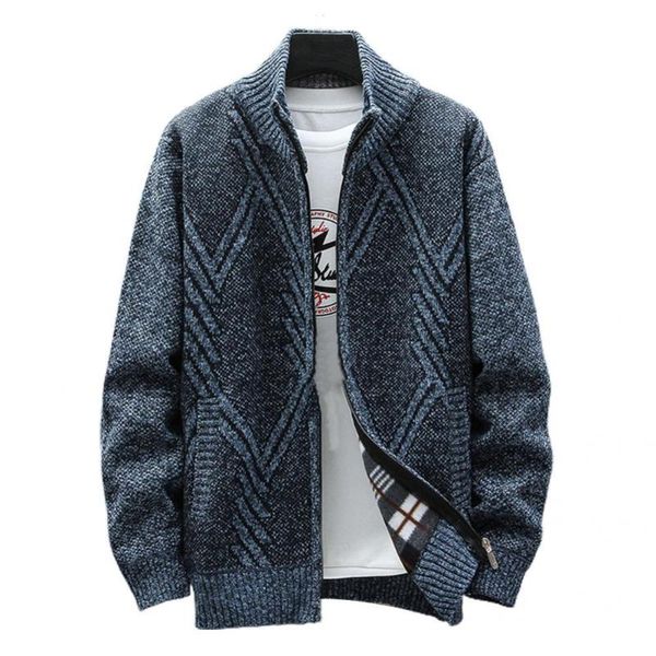 

men's sweaters cold resistant autumn winter knitted long sleeve men cardigan for holiday, White;black