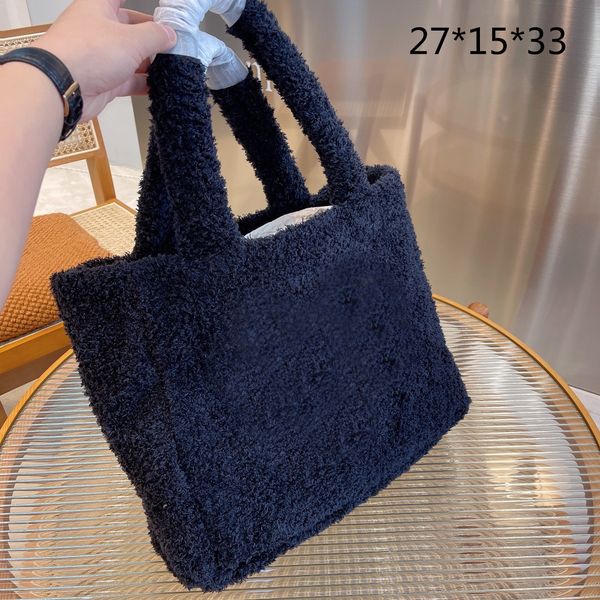 

women furry handbags shopping bags designer winter warm fur shoulder bags triangle soft furry lady totes handbag purses high quality