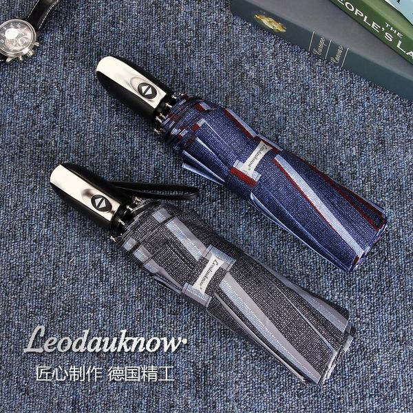 

umbrellas genuine automatic folding umbrella men rain quality windproof uv large paraguas male stripe parapluie 2 colors recommend