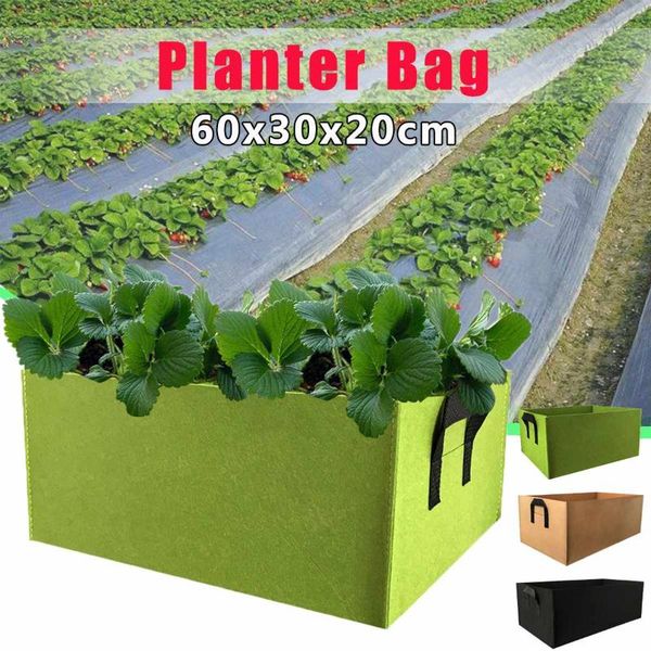 

planters & pots diy potato grow planter cloth planting container bag vegetable gardening thicken garden pot rectangle
