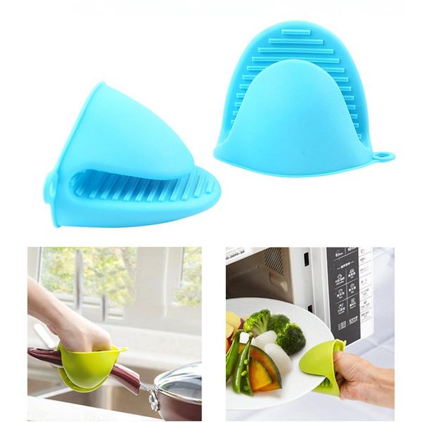 

oven mitts thicken food grade silicone anti- gloves bowl folder kitchen heat insulation take plate baking hand clip