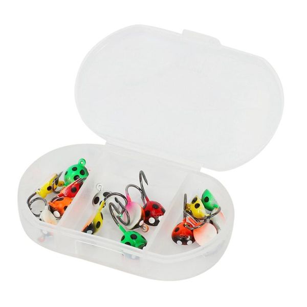 

ice fishing jig set e-beetle lures for panfish crappie sunfish perch walleye pike head hook hooks