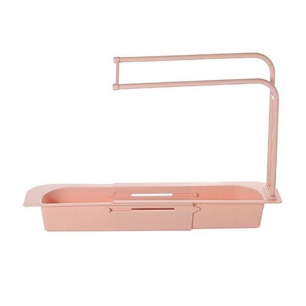 

kitchen storage & organization household sponge soap sink holder solid adjustable rack expandable large capacity drain basket hom