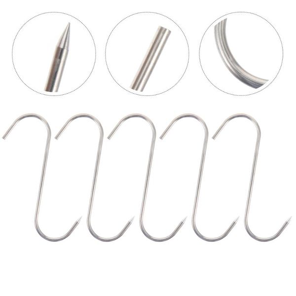 

hooks & rails 10pcs pork ham hanging shaped household kitchen cooking