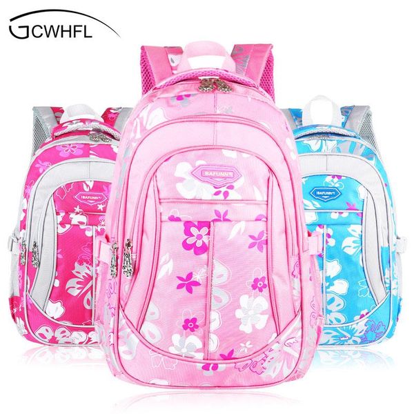 

school bags causal simple children nylon kids backpacks child printing flowers bag for primary boys girls