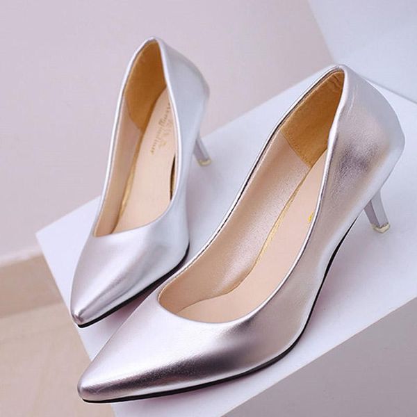 

dress shoes four seasons patent peather low heels women professional ladies shallow mouth work black white office