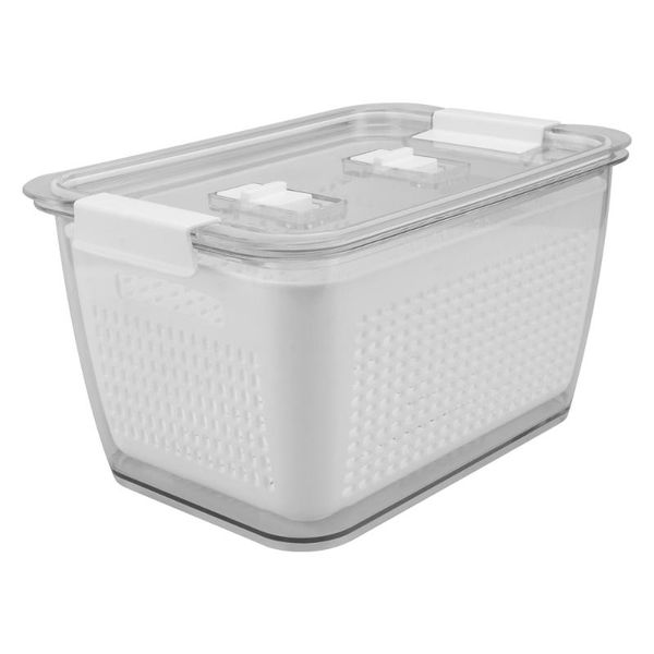 

storage bottles & jars 1pc kitchen container fresh box drainage vegetable fruit