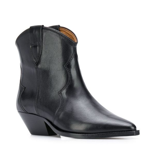 

dress shoes women's short winter boots, women's shoes in low heels, elegant, broad-heeled xd7m, Black