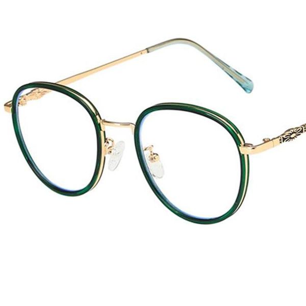 

sunglasses fashion anti-blue glasses optical eyeglass oversize frame spectacles personality alloy temples eyewear 7 colors available, White;black