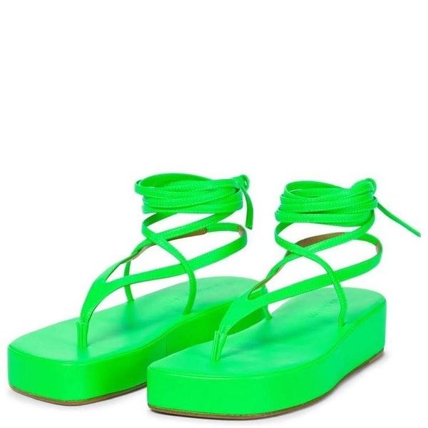

slippers women 2021 summer platform sandals female green ankle strap flip flops ladies soft narrow band slides, Black