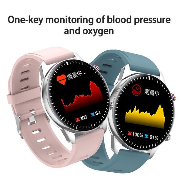 

women smart watch real-time weather forecast activity tracker heart rate monitor sports ladies men for android wristbands