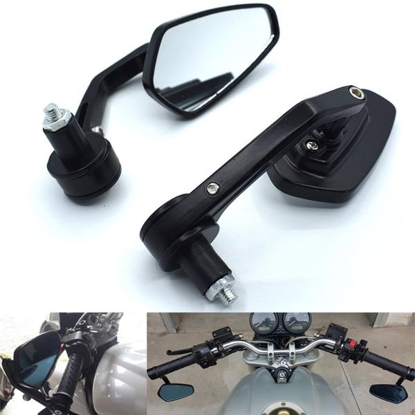 

motorcycle mirrors black universal 7/8" 22mm handle bar end mirror for mv agusta brutale 910r 989r 920 990 1078rr 1090