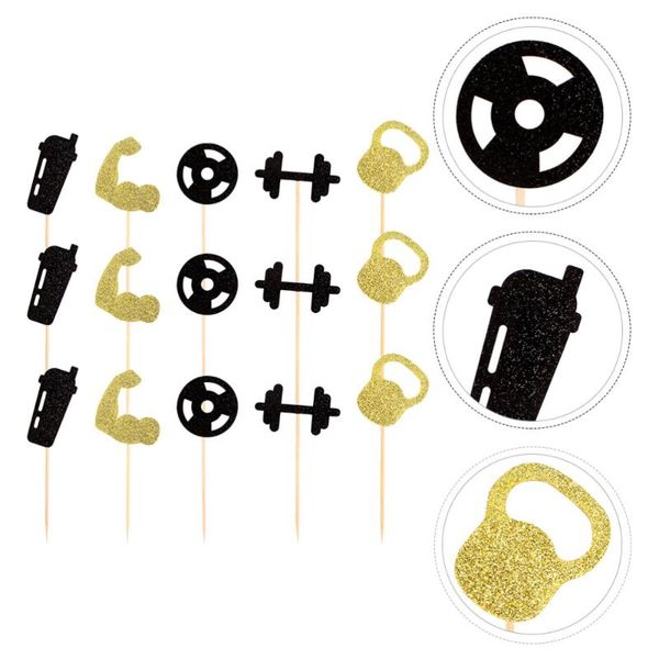 

other festive & party supplies 20pcs fitness theme cake er beautiful funny insertion adornment