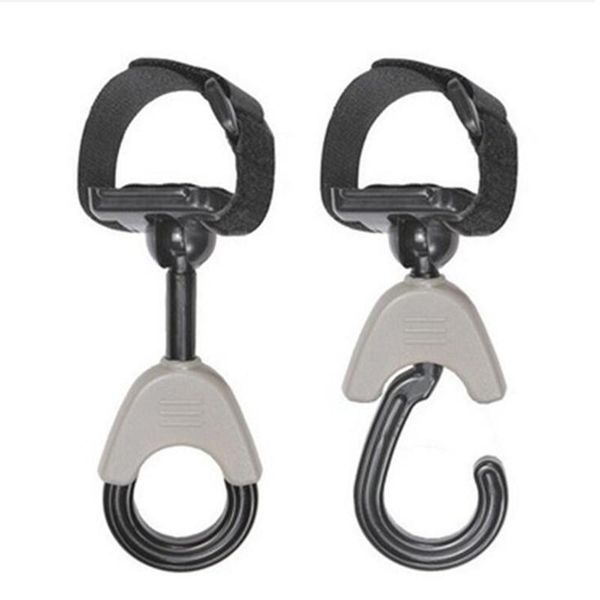 

stroller parts & accessories 2 pcs baby hook plastic multifunction black