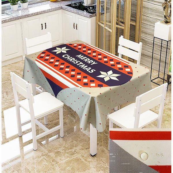 

table cloth waterproof and antifouling creative printing european style christmas