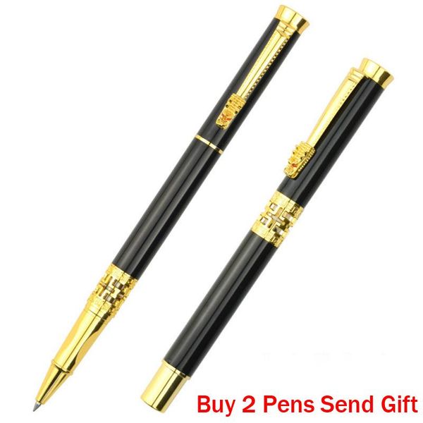 

brand full metal roller ballpoint pen office business men signature writing buy 2 pens send gift, Blue;orange