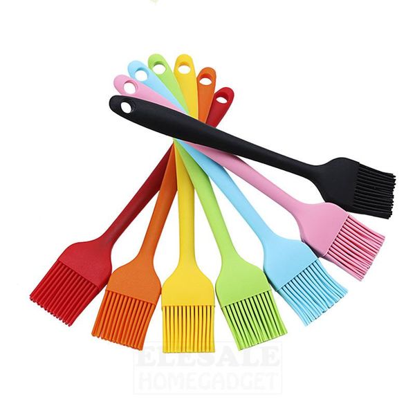 

baking & pastry tools 1pcs color silicone brush for cake bread oil butter bbq basting brushes heat-resistant kitchen cooking tool