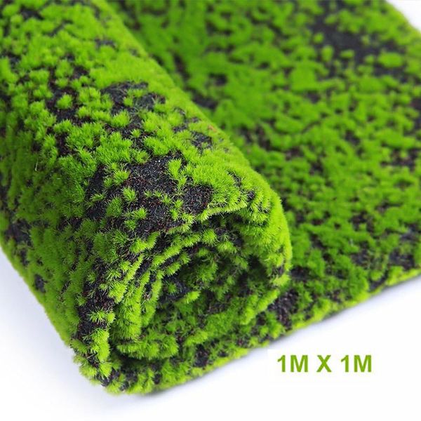 

decorative flowers & wreaths artificial moss fake green plants faux grass for shop home patio decoration garden wall living room decor suppl